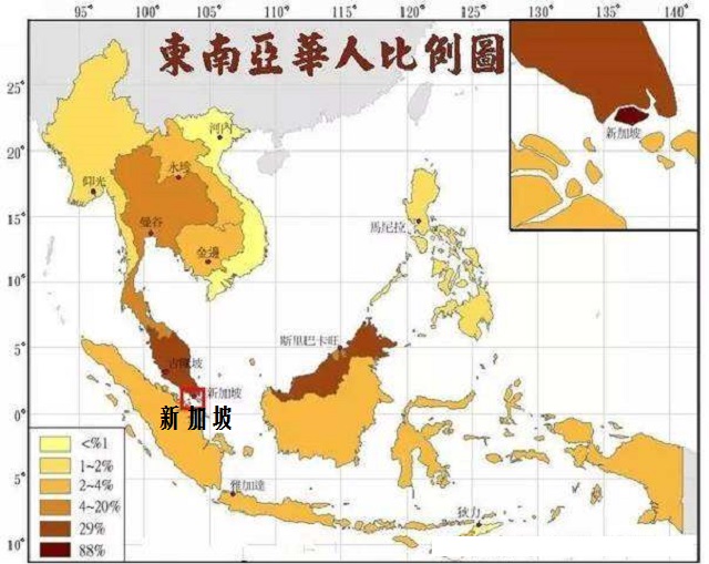 新加坡地理位置图（新加坡地图简图）