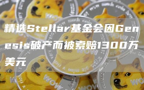 精选Stellar基金会因Genesis破产而被索赔1300万美元1