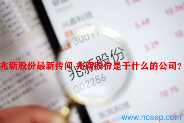 兆新股份最新传闻 兆新股份是干什么的公司？